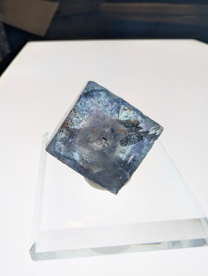 1in. Fluorite Cube with Pyrite – Yaogangxian, China (YGX)