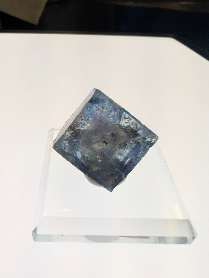 1in. Fluorite Cube with Pyrite – Yaogangxian, China (YGX)