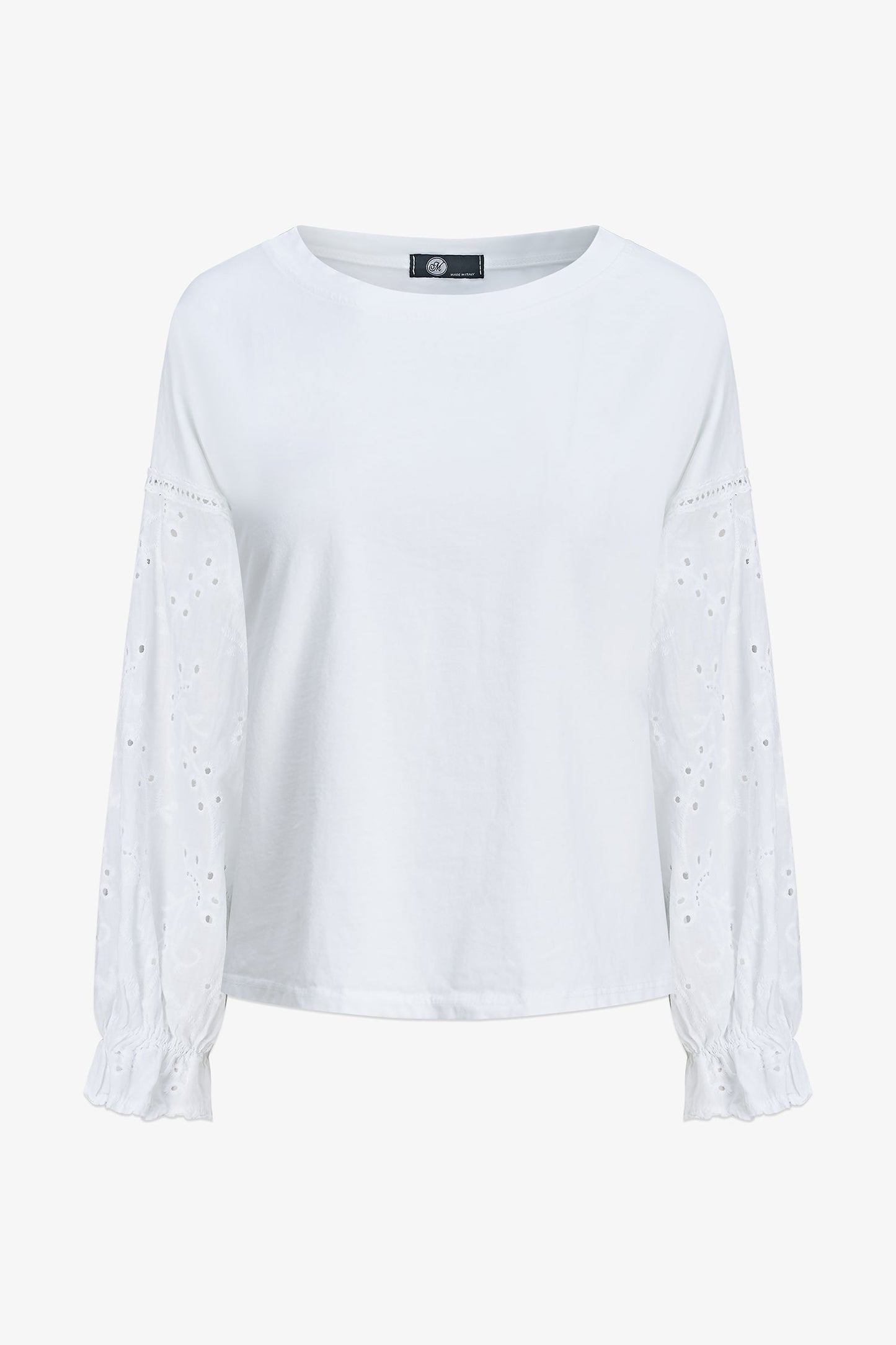 Women's Knit/Woven Combo Top