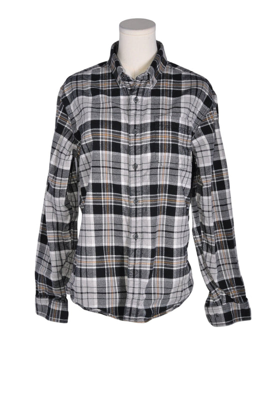 EDDIE BAUER Men Button Down Tops Regular fit in Gray - M - Velora