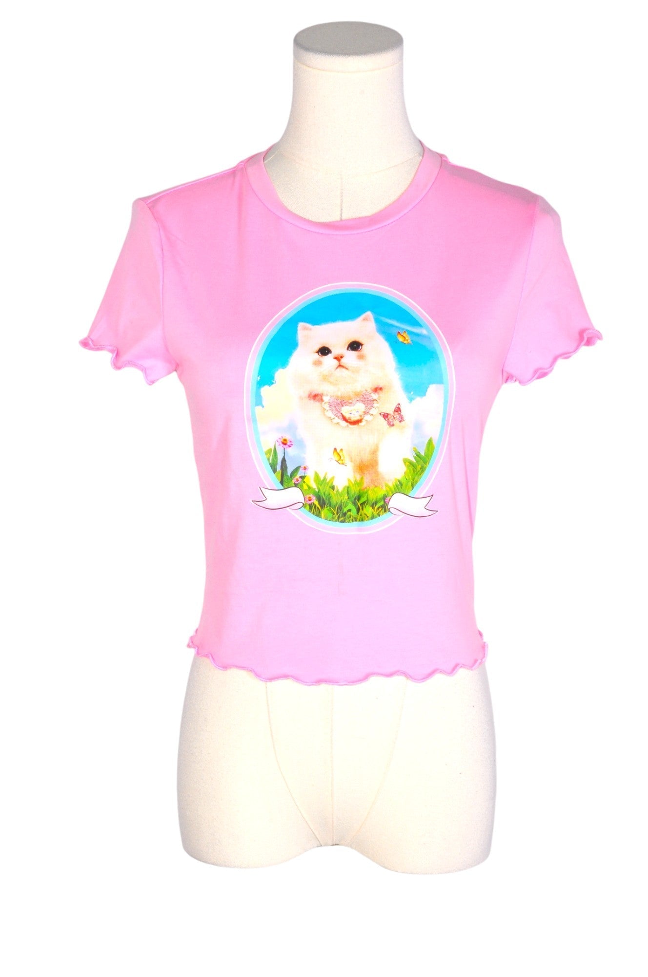 SHEIN Women Crop Tops Regular fit in Pink - M - Velora