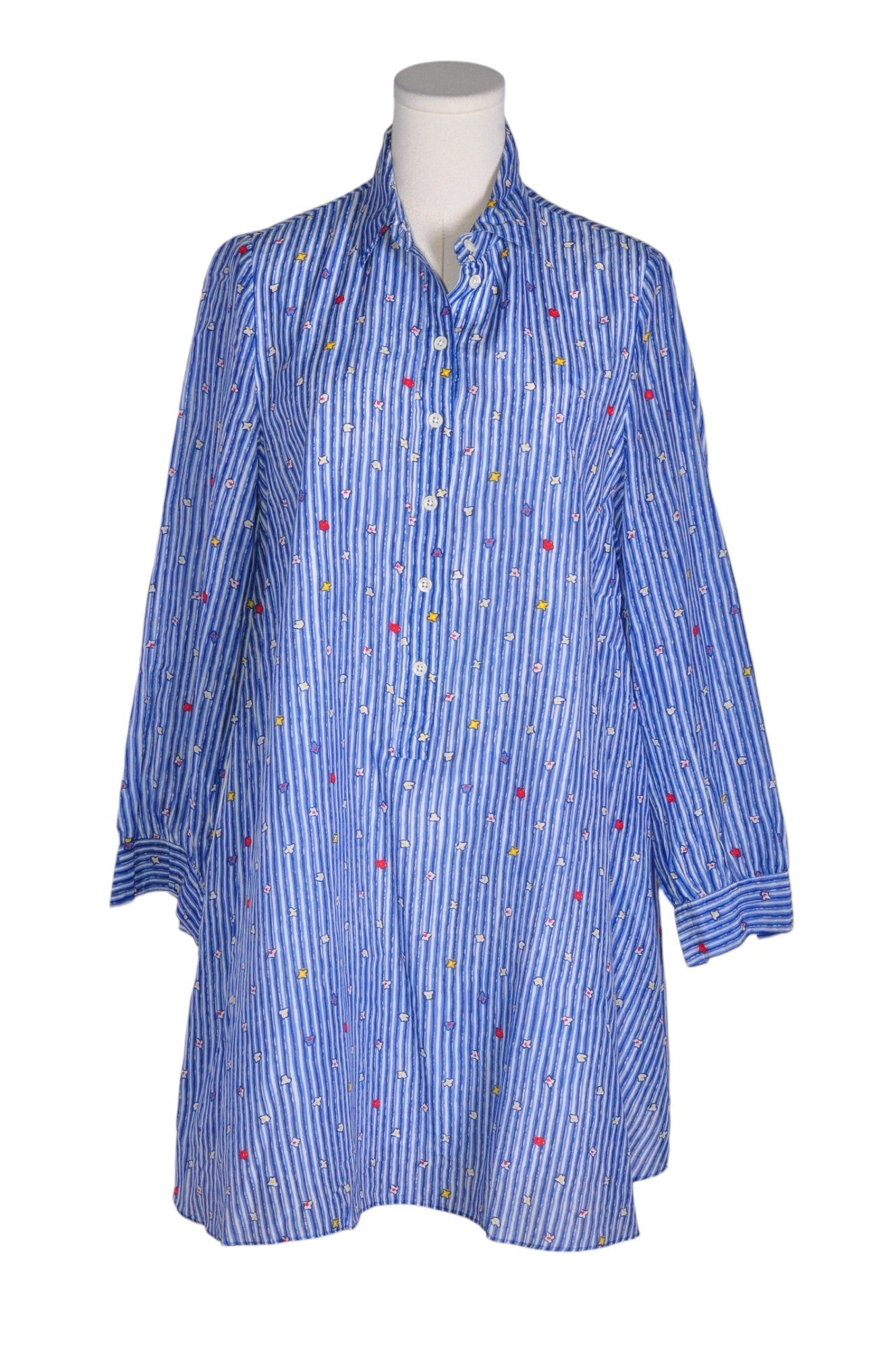 UNBRANDED Women Button Down Tops Regular fit in Blue - L Koop