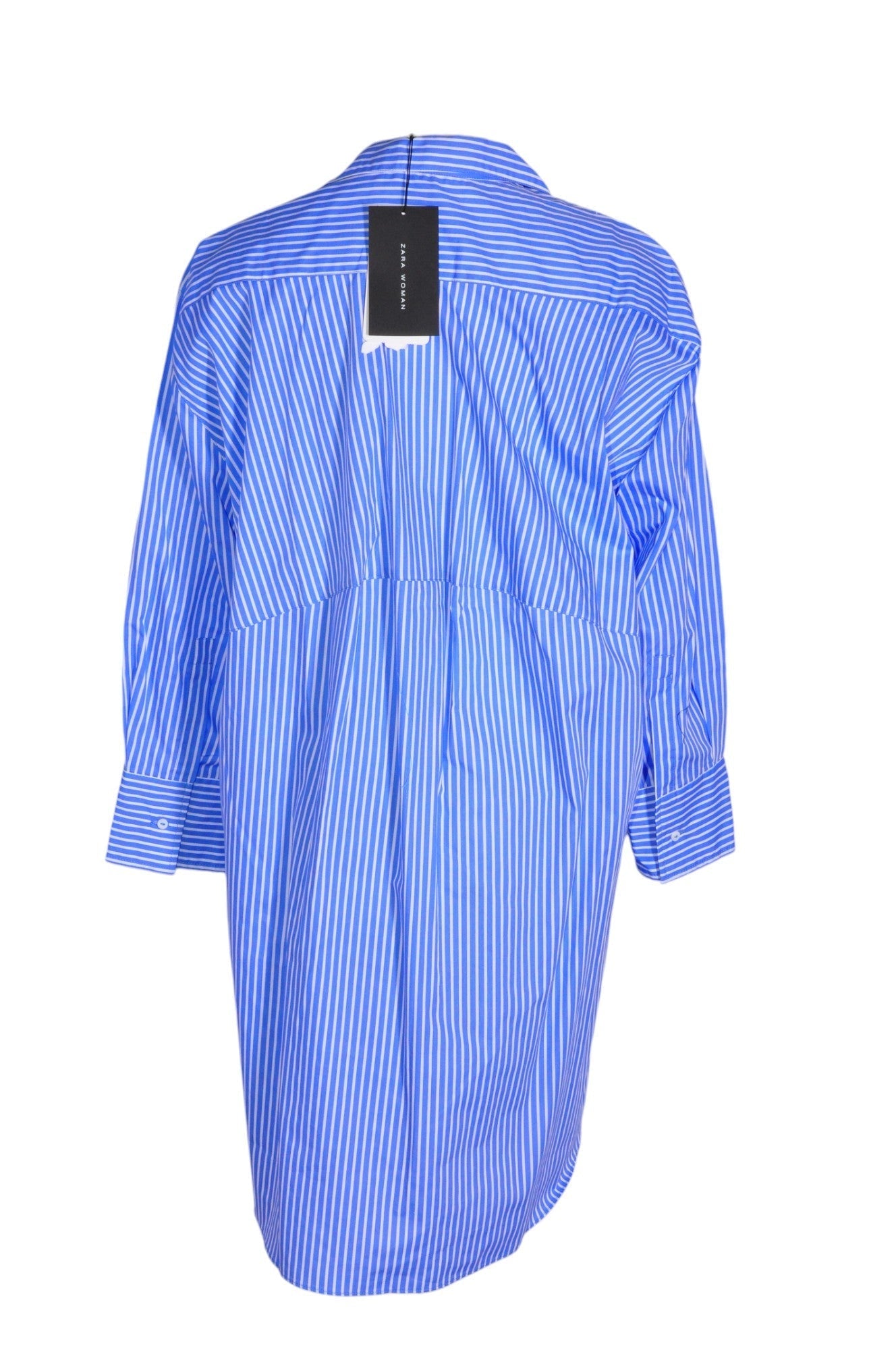 ZARA Women Shirt Dresses Regular fit in Blue - L - Velora