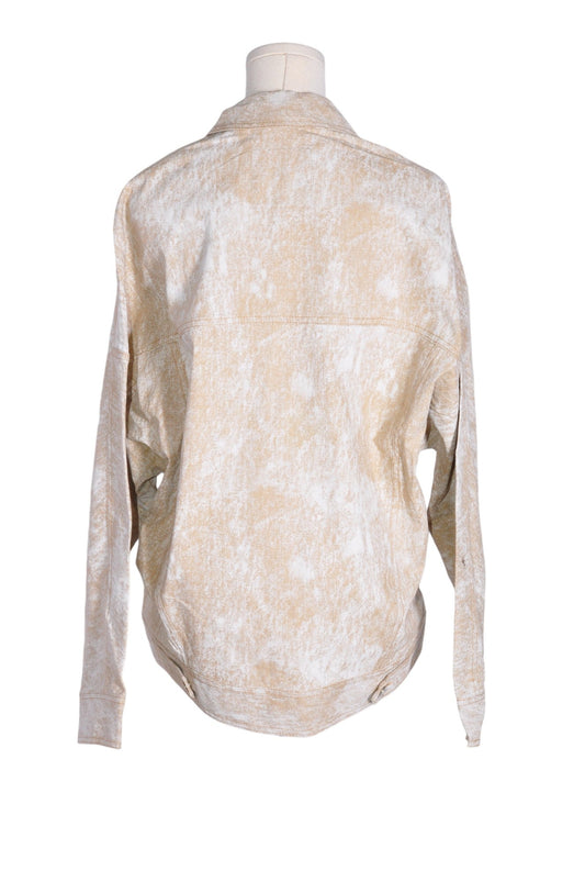 ZARA Women Button Down Tops Regular fit in Beige - XS - Velora