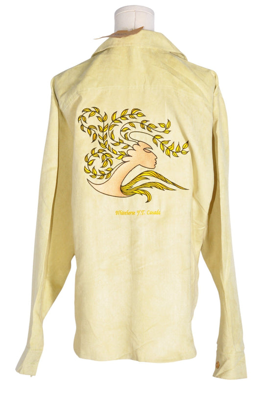 FUZZY Women Button Down Tops Regular fit in Yellow - XXL - Velora