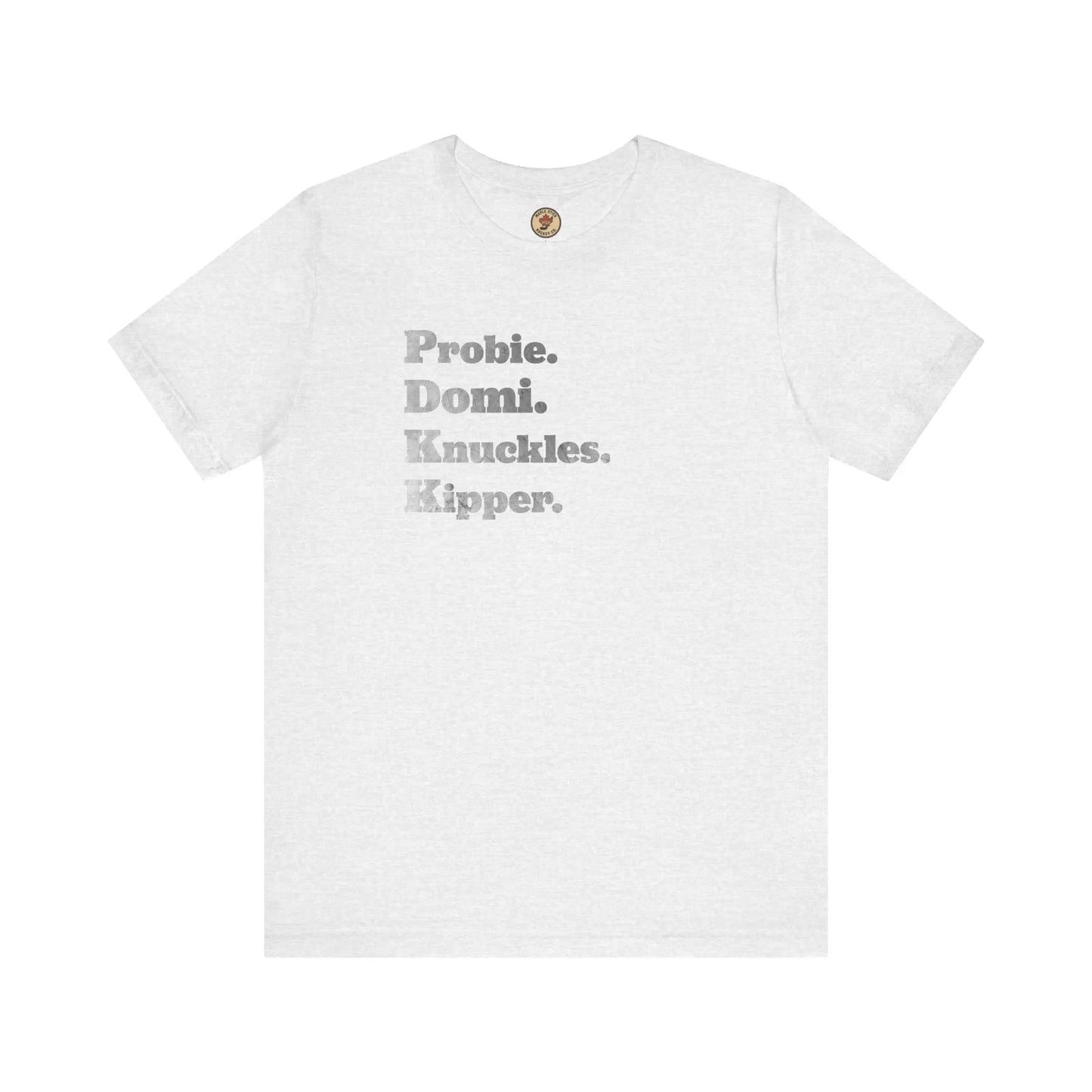 Probie Domi Knuckles Kipper T-Shirt - NHL Hockey Fighters - Maple Stick Hockey Co. - True Fan Maple Stick Hockey Co.