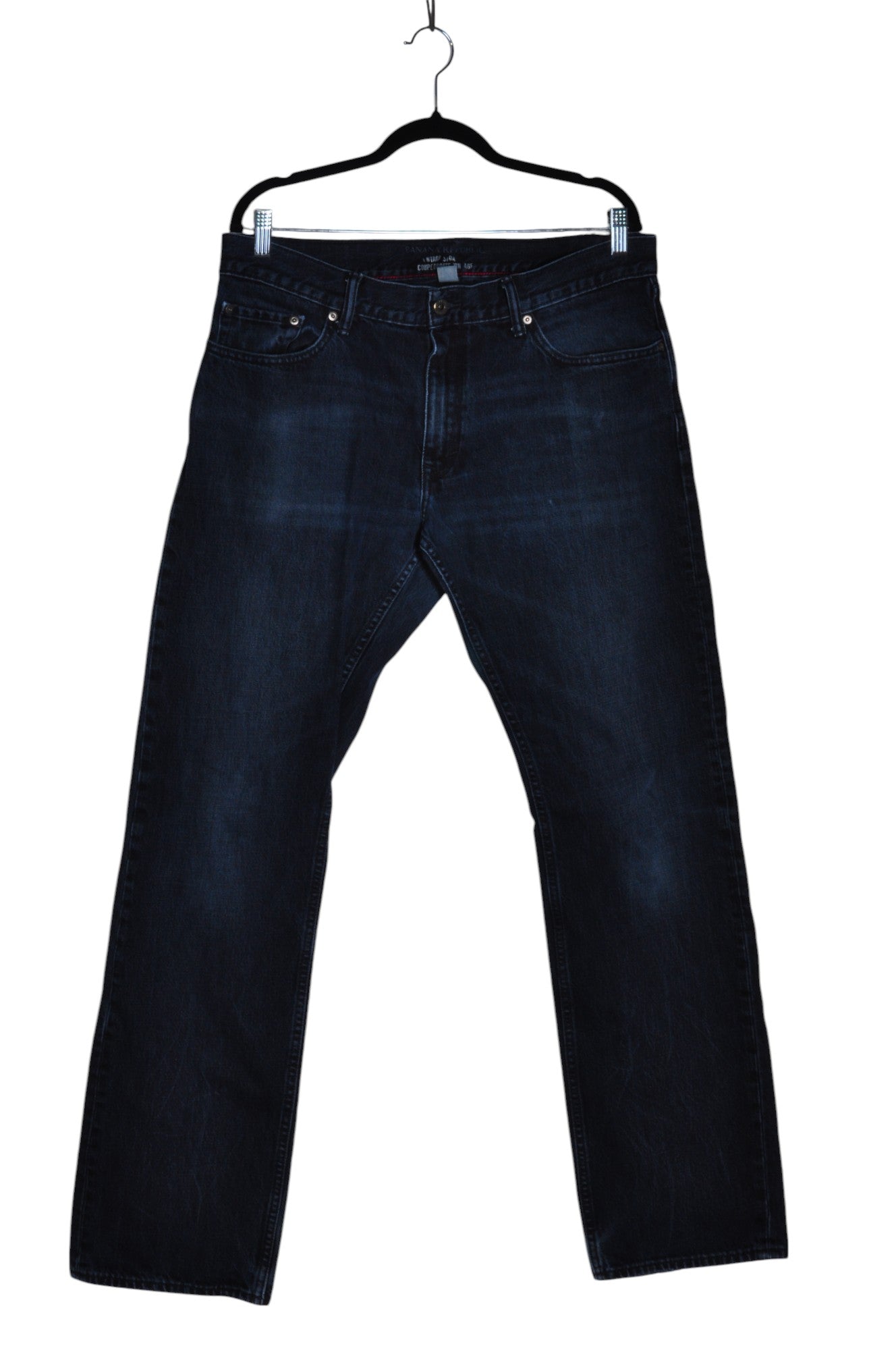 BANANA REPUBLIC Women Straight-Legged Jeans Regular fit in Blue - 35x34 - Velora