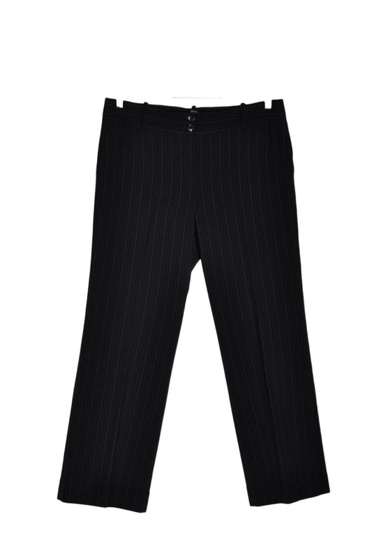 ANN TAYLOR Women Work Pants Regular fit in Black - 12 - Velora