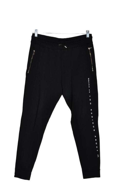 ZARA Women Activewear Joggings Regular fit in Black - L - Velora