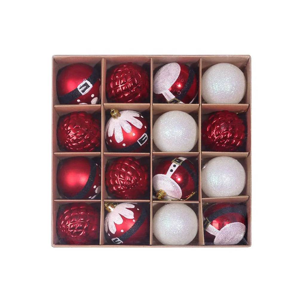 Ornament Christmas Tree Ball Decorations Xmas Ball Red Gold Silver Blue Hanging Home Party Decor - Velora