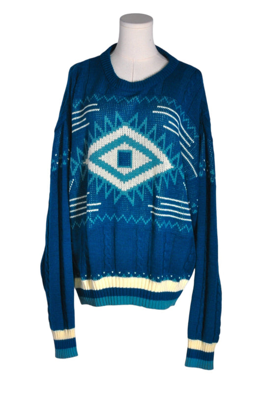 THE MEN'S STORE Men Sweaters Regular fit in Blue - L - Velora