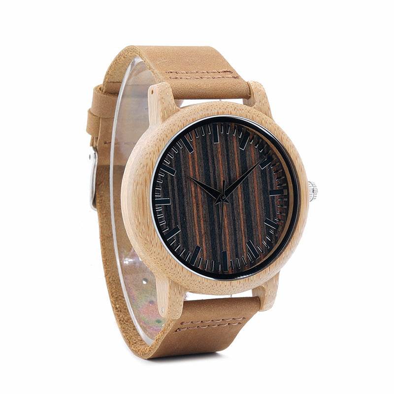 Luxury Quartz Bamboo Watch - Velora