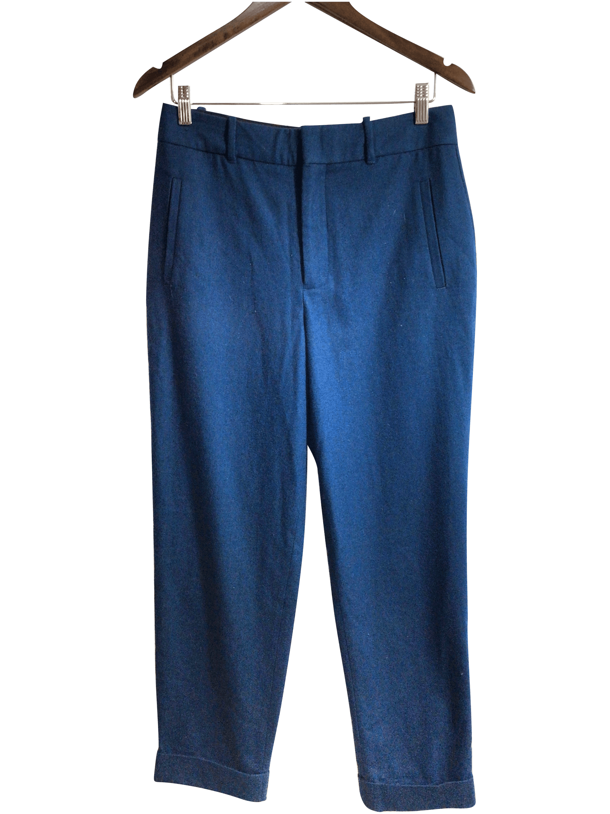 ICÔNE Women Work Pants Regular fit in Blue - 8 - Velora
