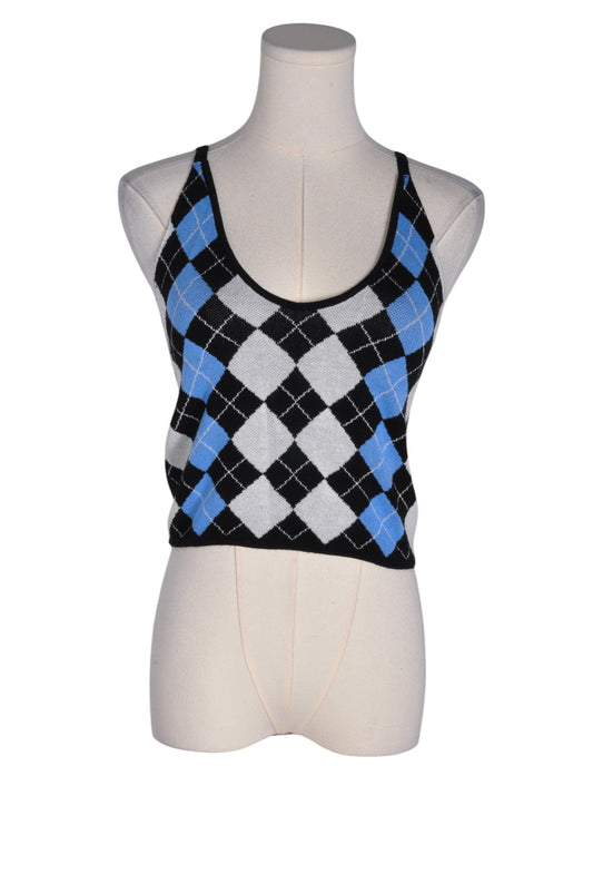 SHEIN Women Crop Tops Regular fit in Blue - L - Velora