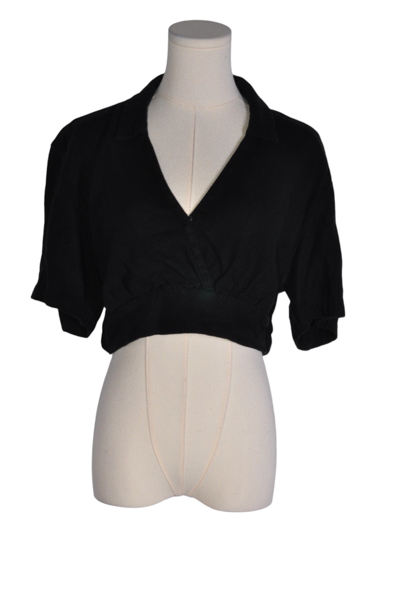 ABERCROMBIE & FITCH Women Crop Tops Regular fit in Black - M - Velora