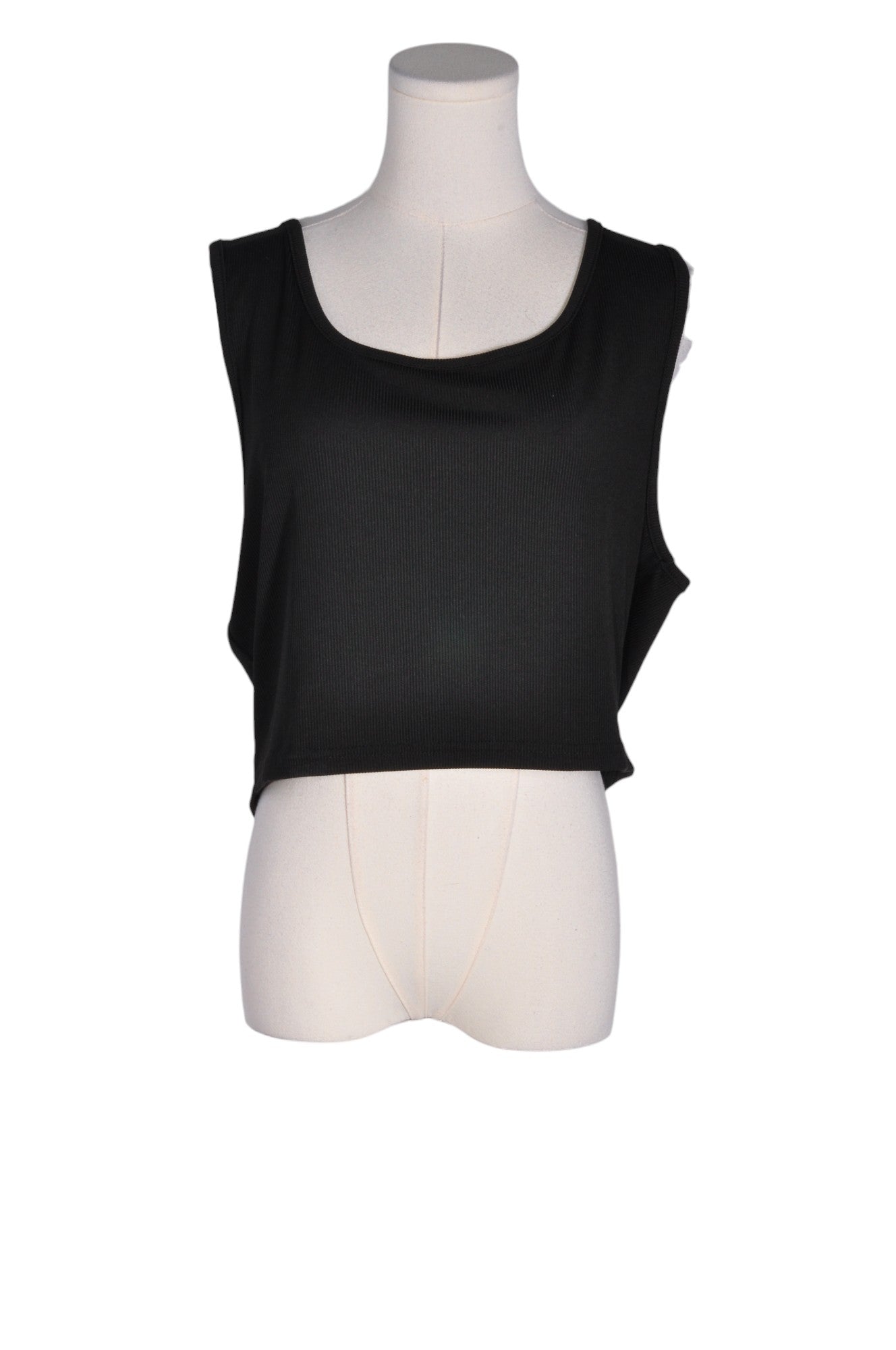 SHEIN Women Crop Tops Regular fit in Black - 3XL - Velora