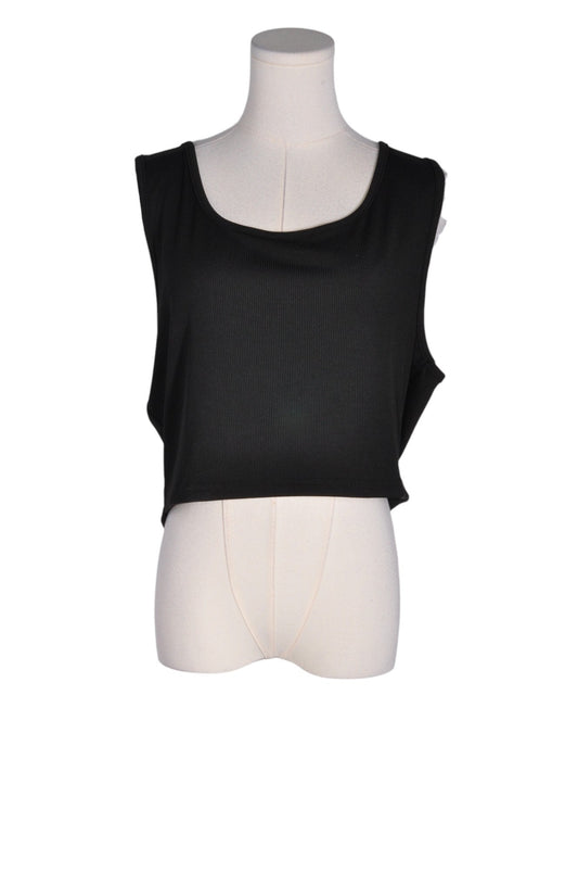 SHEIN Women Crop Tops Regular fit in Black - 3XL - Velora