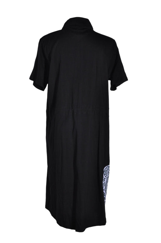 MA PETITE ROBE NOIRE Women Shirt Dresses Regular fit in Black - XXL - Velora