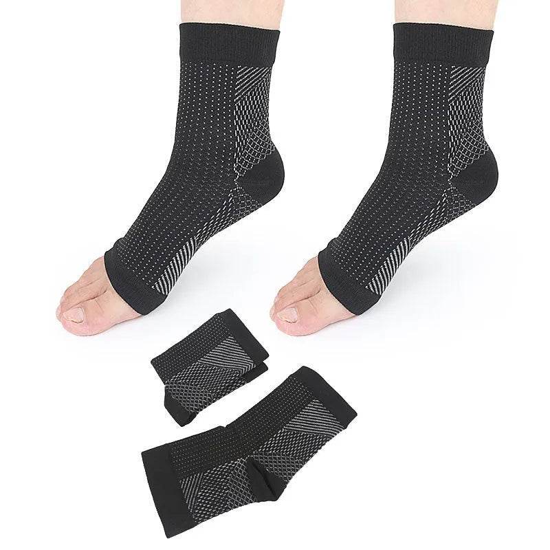 Foot Compression Sports Ankle Brace Socks Relieve Swelling Unisex - Velora