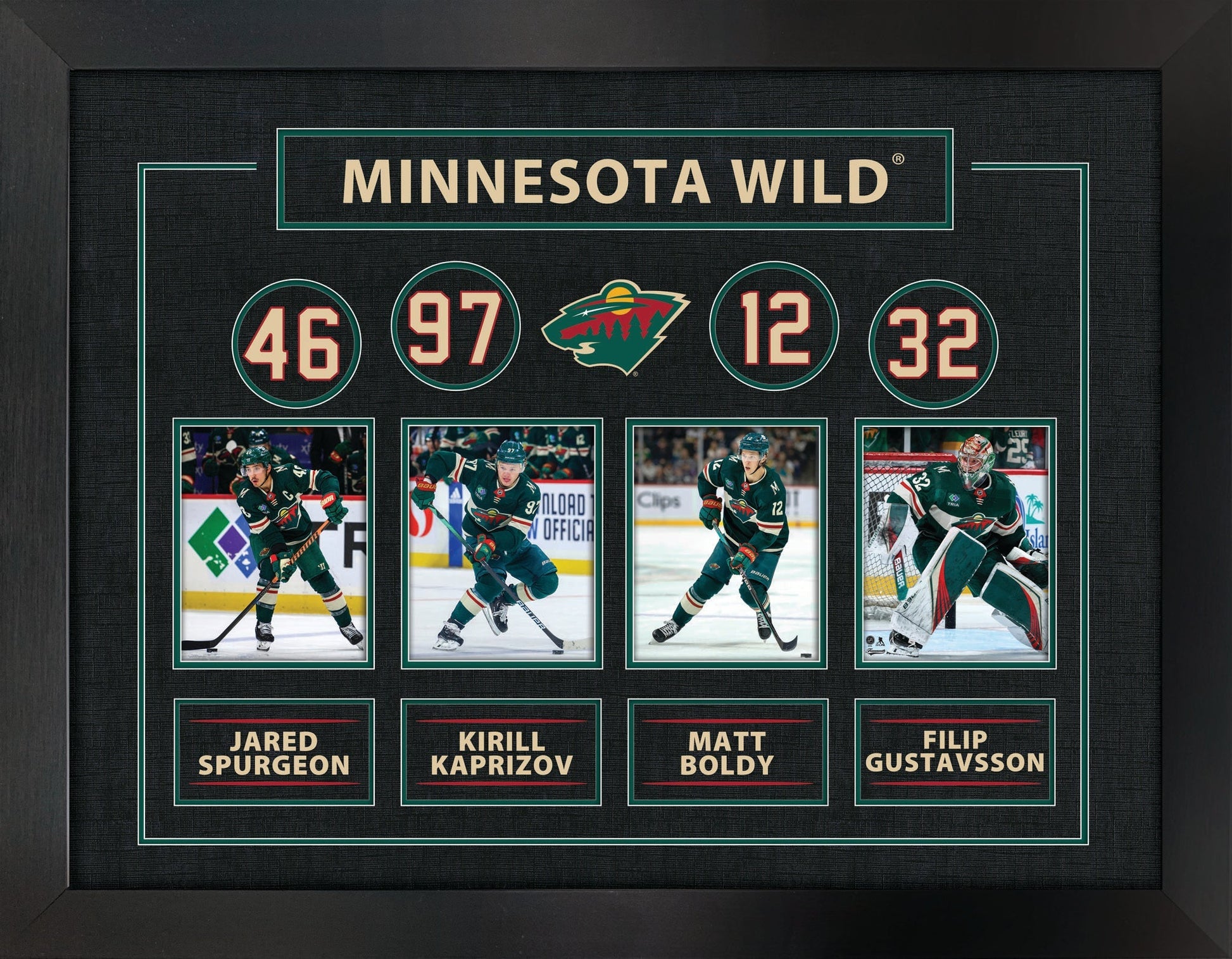 Minnesota Wild Best of the Best Framed Collage Frameworth Sports Marketing