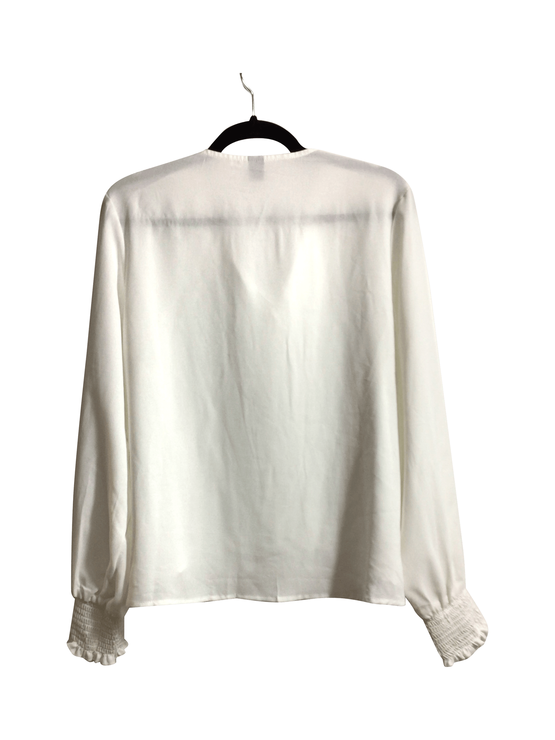 SHEIN Women Button Down Tops Regular fit in White - L - Velora