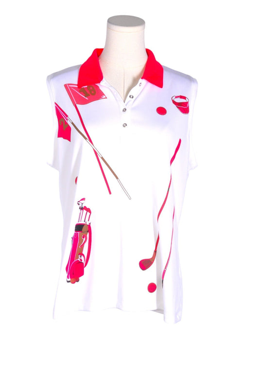 IZOD Women Activewear Tops Regular fit in White - L - Velora