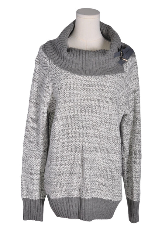 CLEO Women Knit Tops Regular fit in Gray - L - Velora