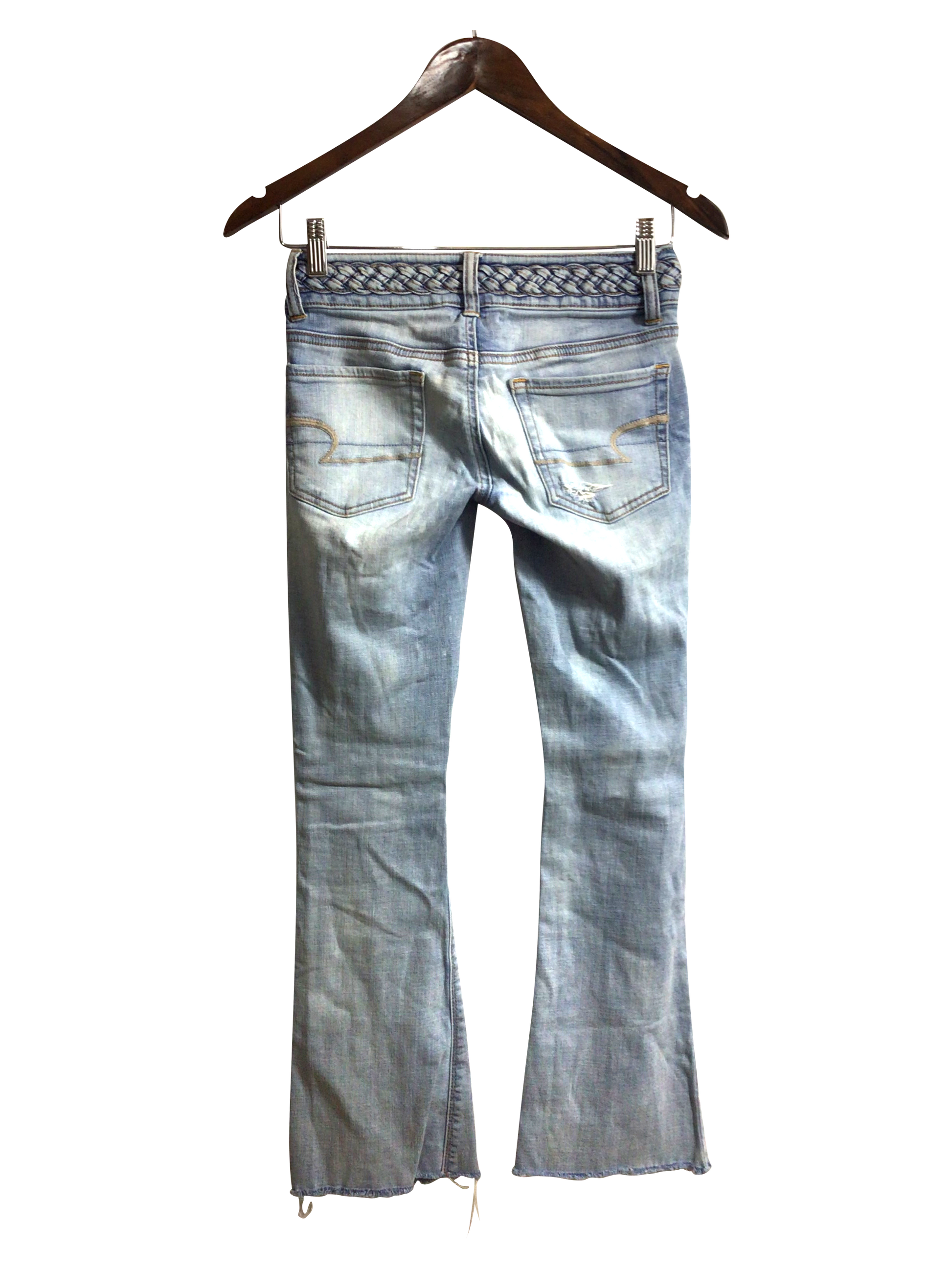 AMERICAN EAGLE Women Straight-Legged Jeans Regular fit in Blue - 0 - Velora