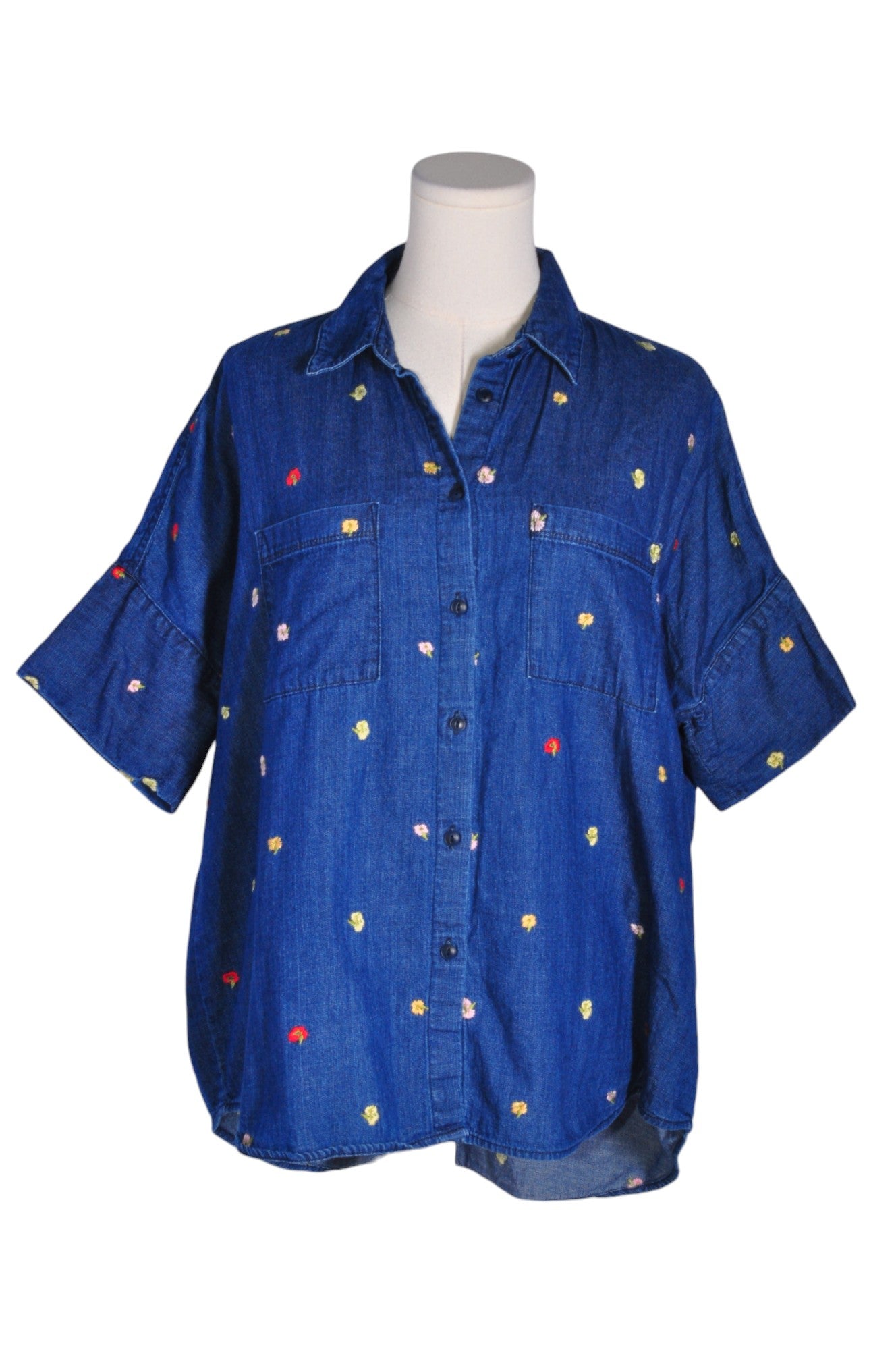 MADEWELL Women Denim Tops Regular fit in Blue - M - Velora