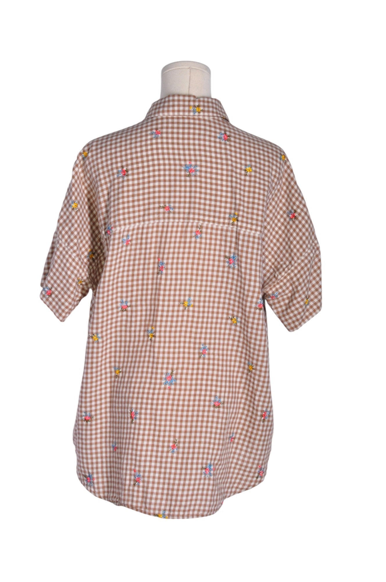 MADEWELL Women Button Down Tops Regular fit in Brown - S - Velora