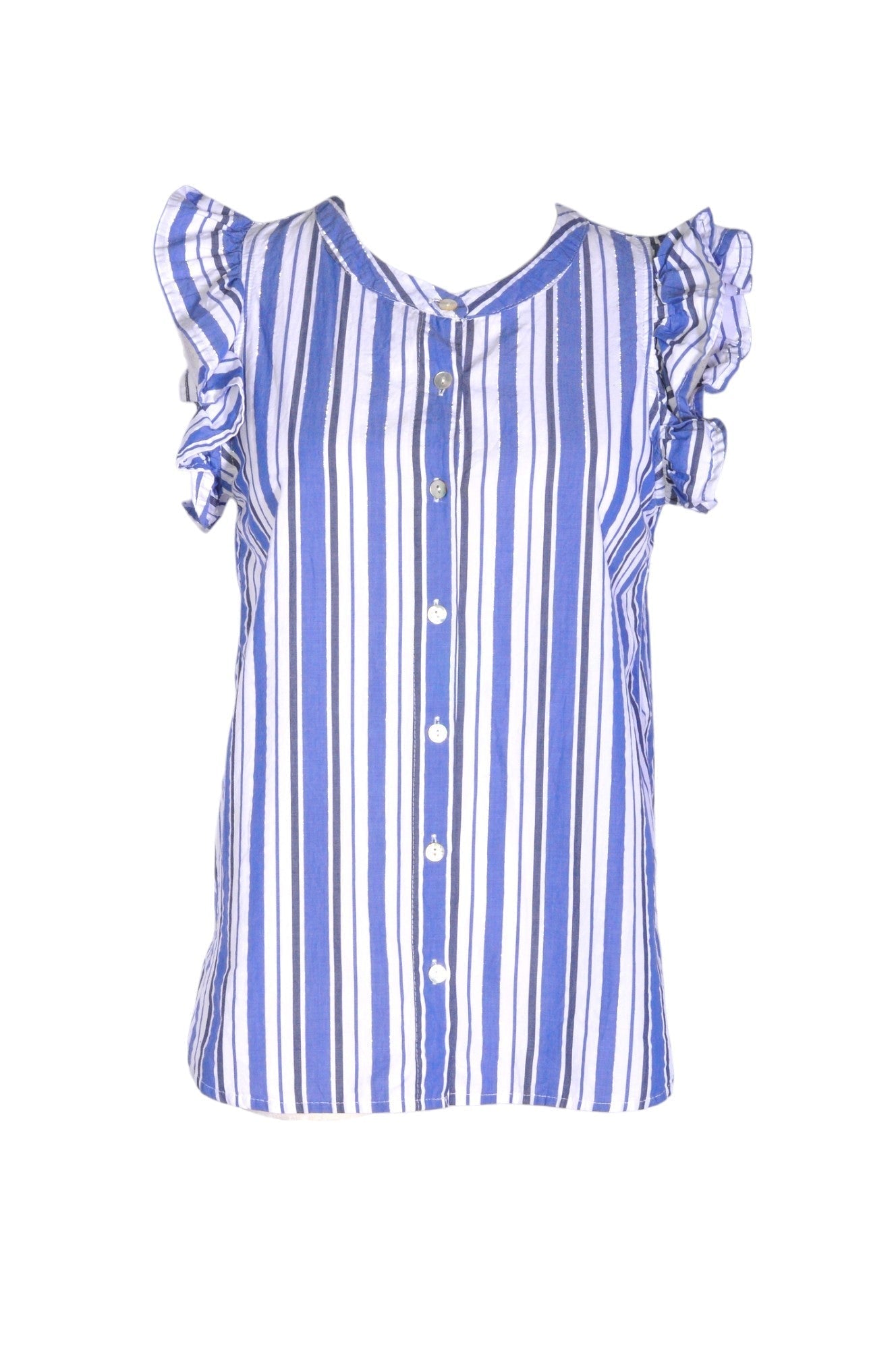 JUST LIVING Women Button Down Tops Regular fit in Blue - XS - Velora