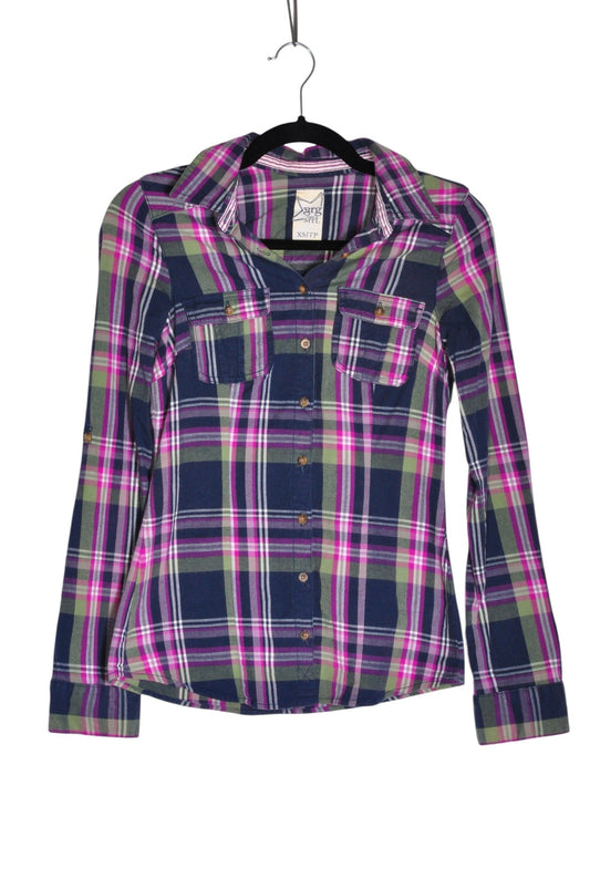 GRG DENIM Women Button Down Tops Regular fit in Blue - XS - Velora