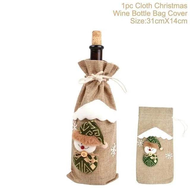 Christmas Decorations Christmas Wine Bottle Socks - Velora