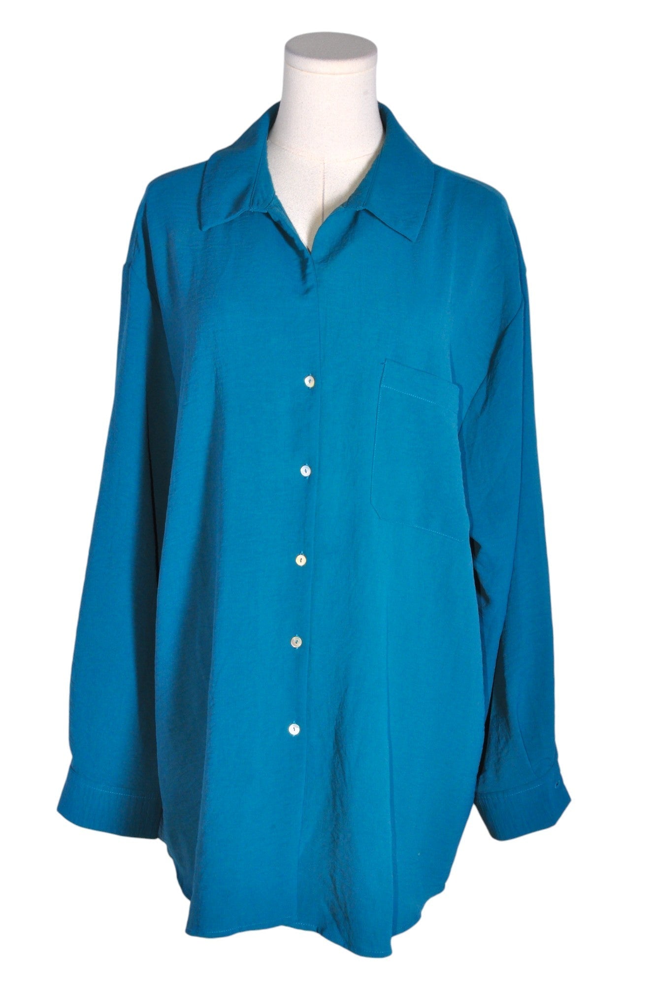 HAVER Women Button Down Tops Regular fit in Blue - XL - Velora