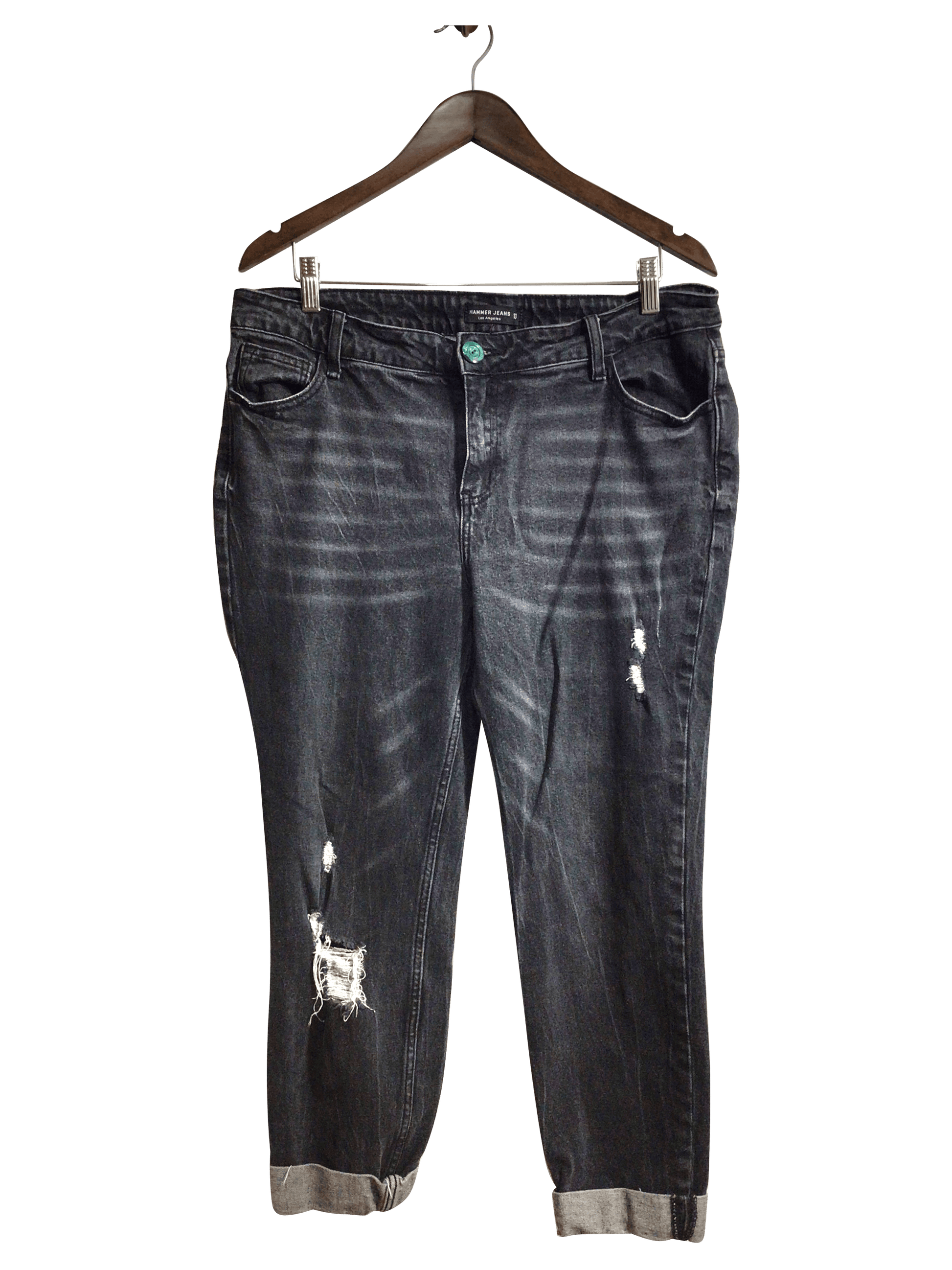 HAMMER JEANS Women Straight-Legged Jeans Regular fit in Black - 13 - Velora