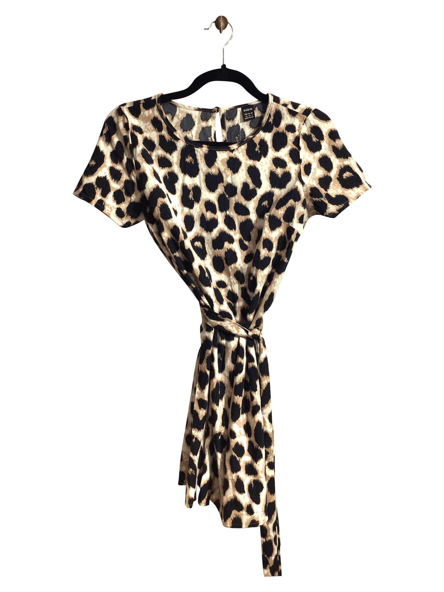 SHEIN Women Wrap Dresses Regular fit in Brown - XS - Velora