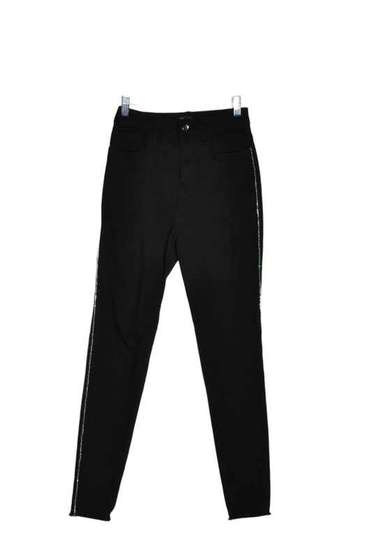 ZARA Women Work Pants Regular fit in Black - 6 - Velora