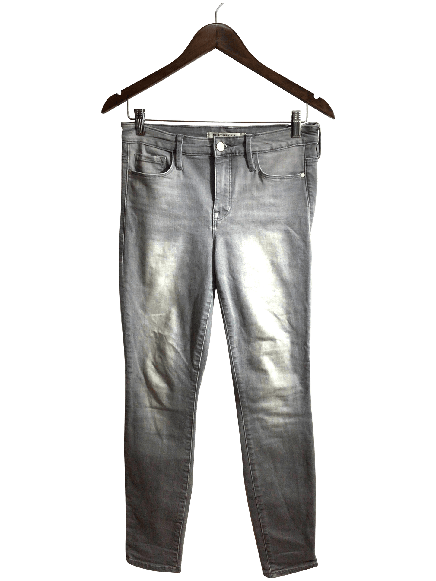 ATHLETA Women Straight-Legged Jeans Regular fit in Gray - 6 - Velora