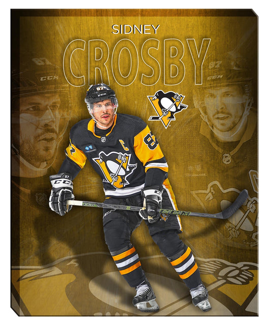 Sidney Crosby 16x20 Canvas Collage Penguins-V - Velora