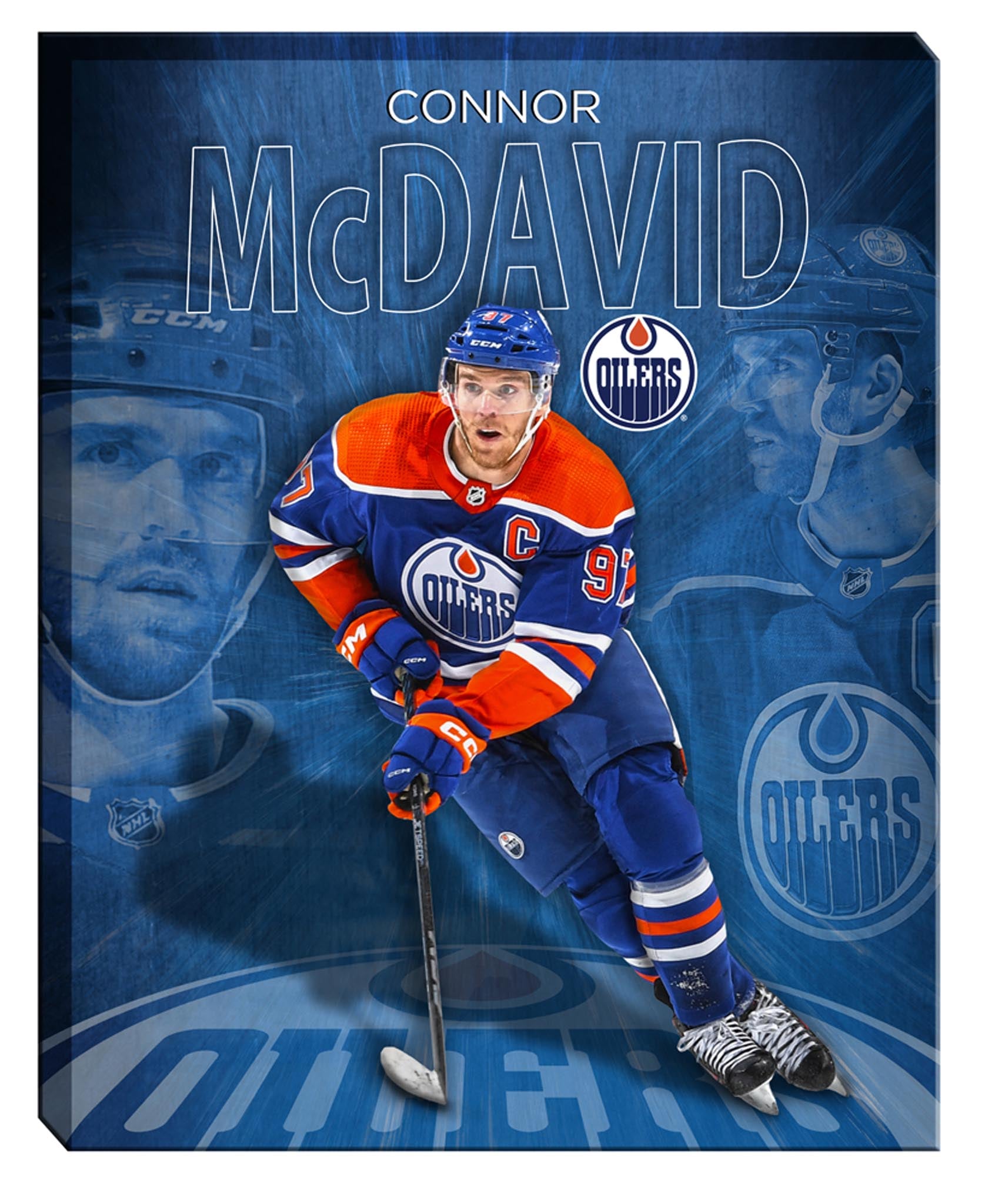 Connor McDavid 16x20 Canvas Collage Oilers-V Frameworth Sports Marketing