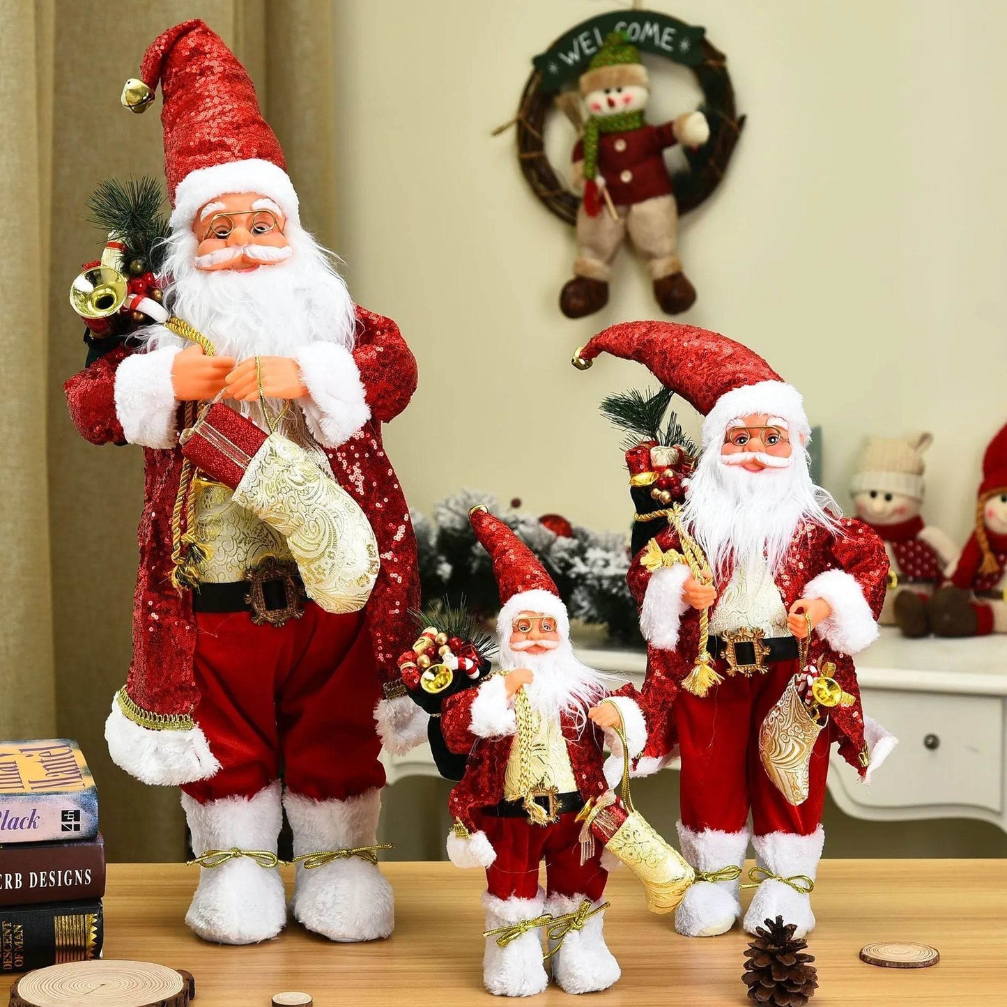 New stylish Santa Claus ornaments - Velora