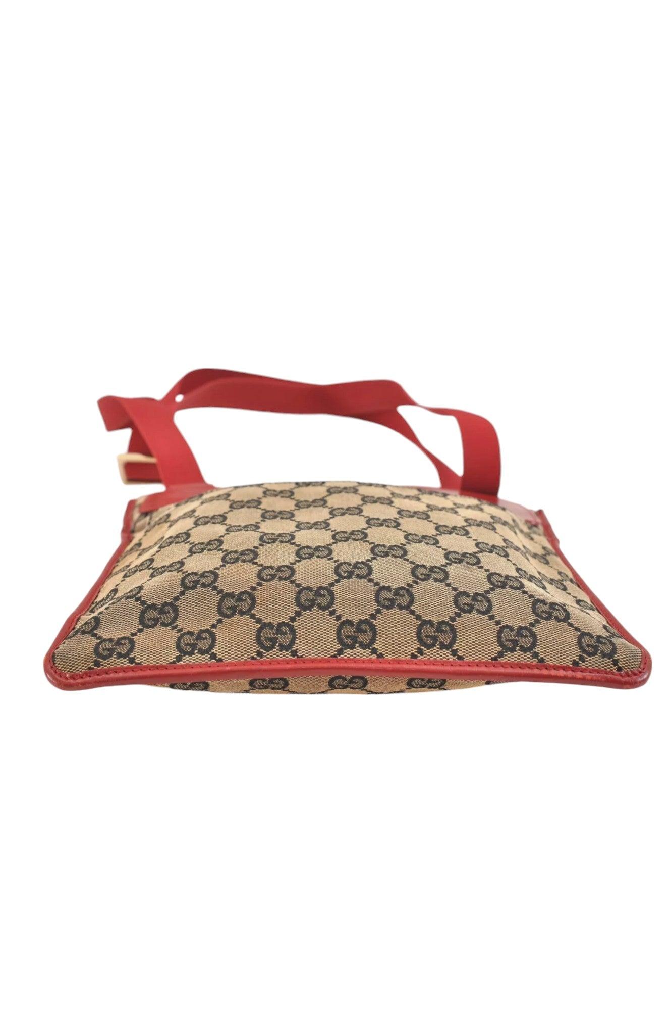 GUCCI Shoulder Cross Body Bag GG Canvas Leather 0190348 Black 9211K - Velora