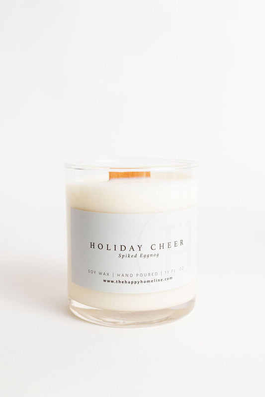 11 oz Holiday Cheer Wood Wick Candle - Velora Luxury Fashion