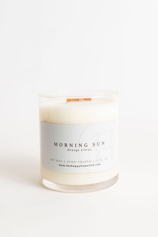 11 oz Morning Sun Wood Wick Candle - Velora Luxury Fashion