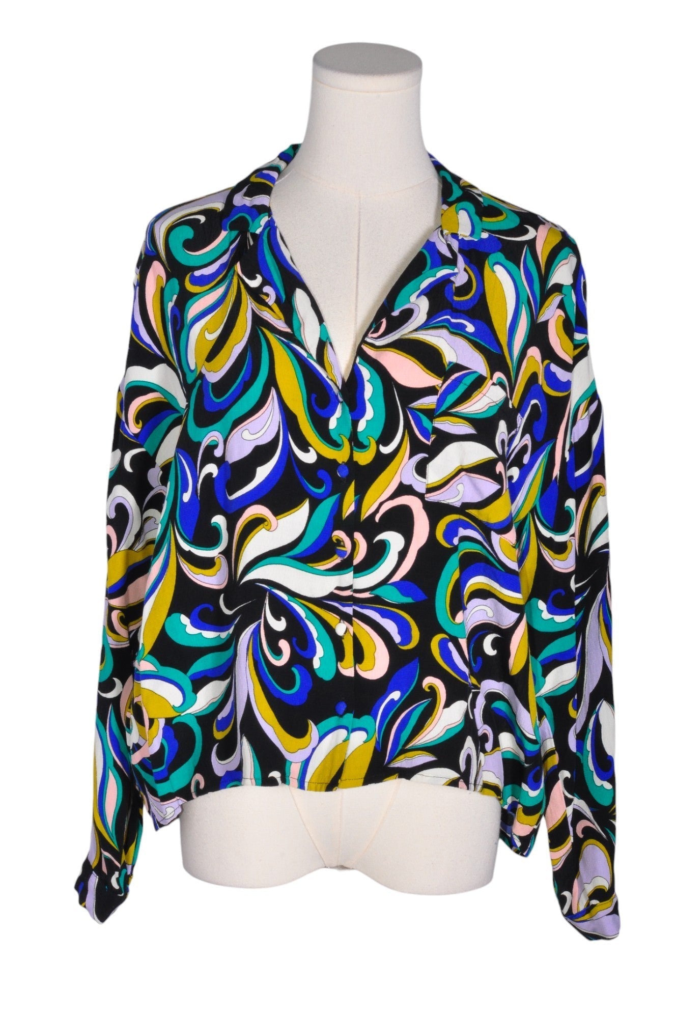 PROMOD Women Button Down Tops Regular fit in Blue - M - Velora