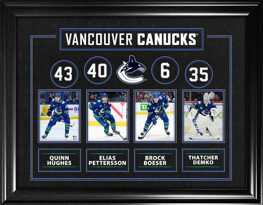 Vancouver Canucks Current Player Best of the Best Framed Collage Frameworth Sports Marketing