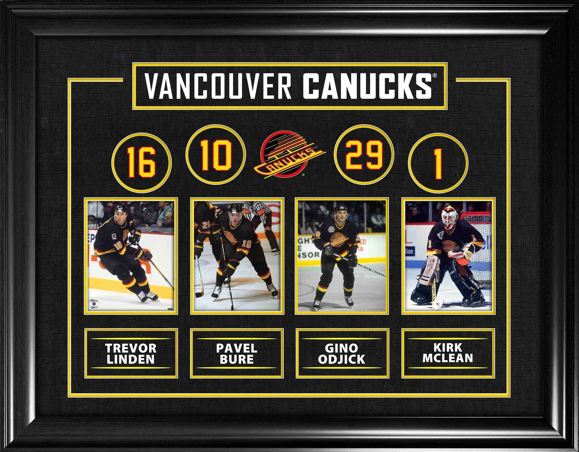 Vancouver Canucks Alumni Player Best of the Best Framed Collage Frameworth Sports Marketing