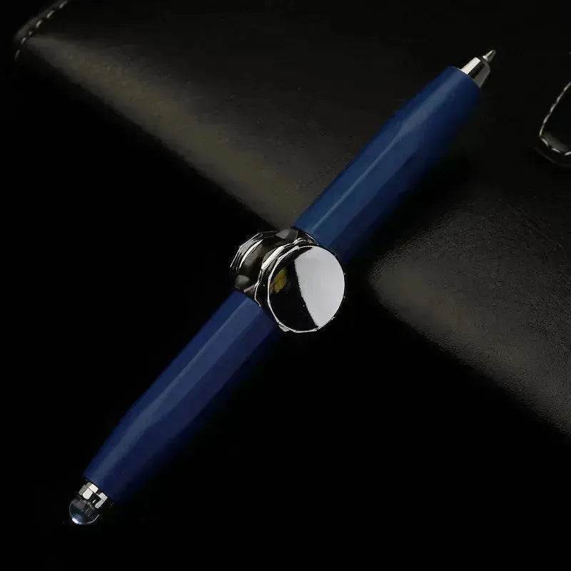 Creative Multi-Function LED Pen Spinning Decompression Gyro Metal Ballpoint Pen Fashion Office School Supplies Writing Pens - Velora