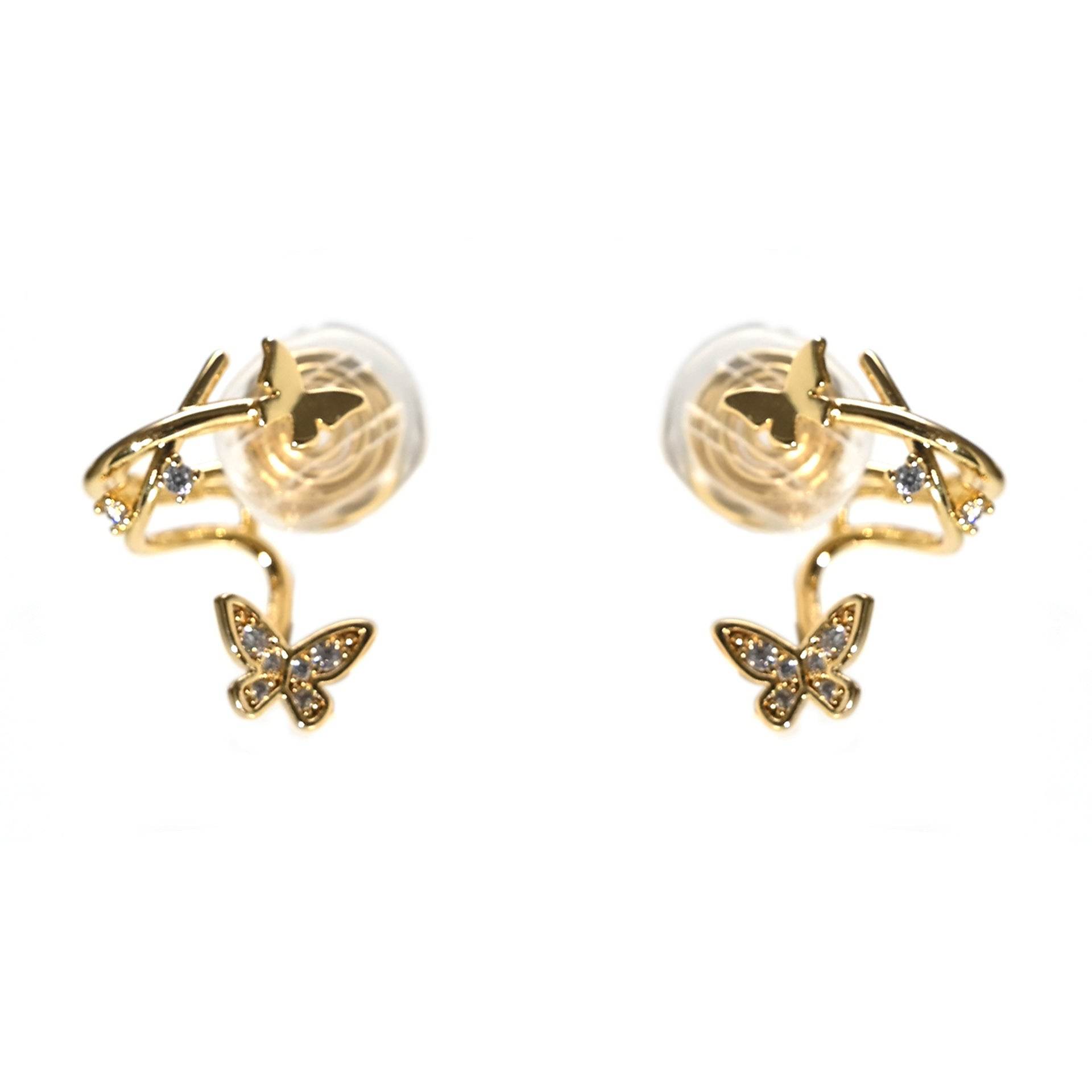 Female Cute Butterfly Earrings Jewelry - Velora
