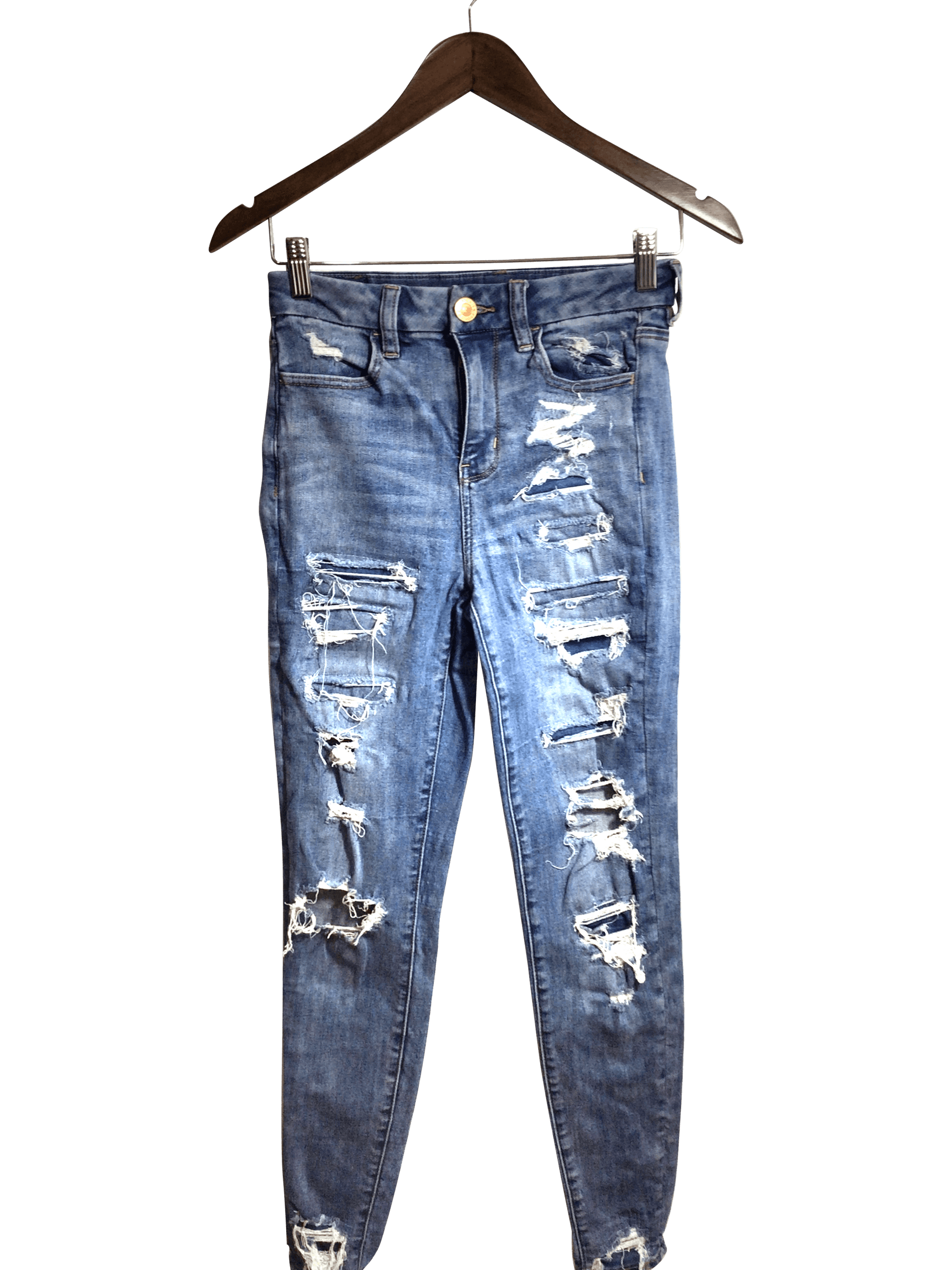 AMERICAN EAGLE Women Straight-Legged Jeans Regular fit in Blue - 2 - Velora